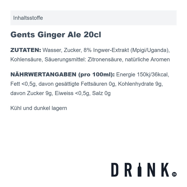Ginger Ale/Ginger Beer set de dégustation