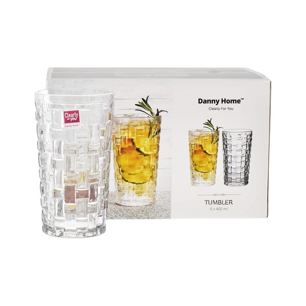 Danny Home Tile Highball Tumbler 40cl 6er-Set