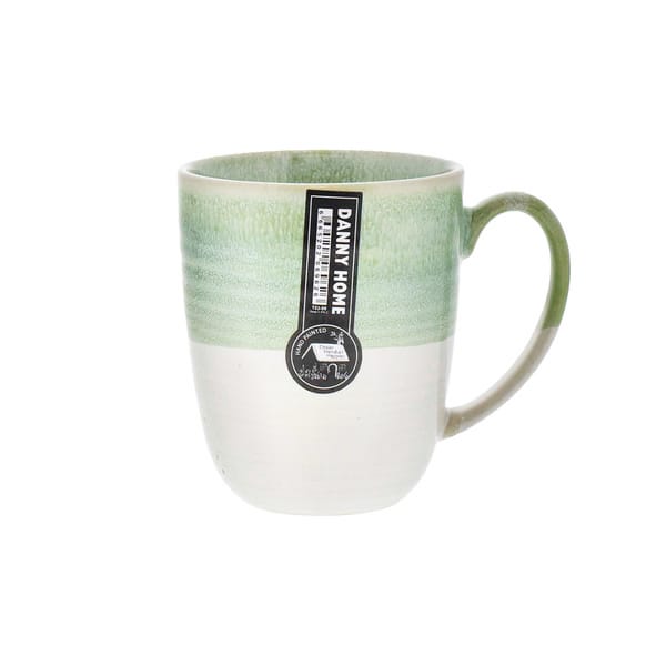 Danny Home Set de tasses avec un glaçage réactif couleur menthe 35cl 6 pièces