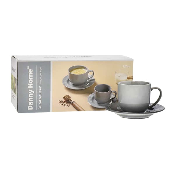 Danny Home Tassenset Graublau 12cl 6-teilig