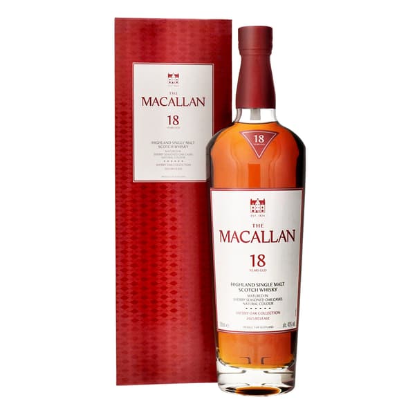 The Macallan 18 Years Sherry Oak Single Malt Whisky 70cl