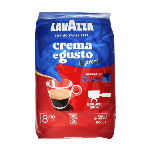 Lavazza Crema E Gusto Espresso Classico Kaffeebohnen 1kg