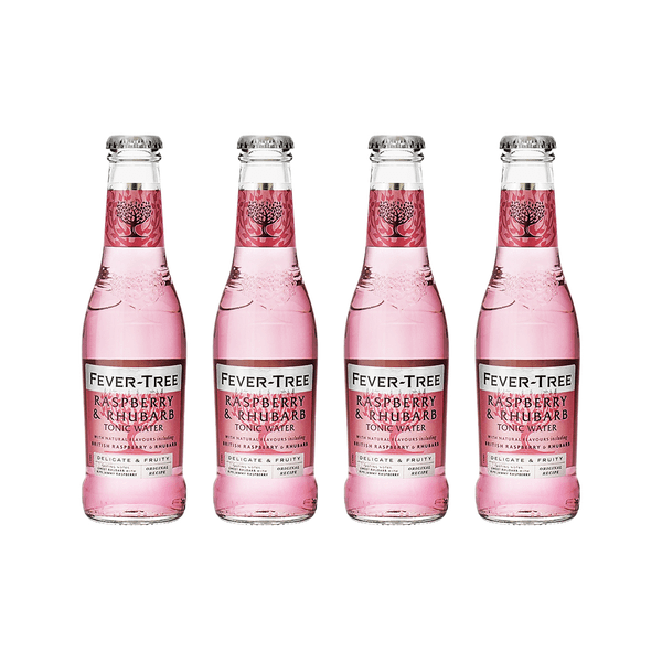 Fever-Tree Raspberry & Rhubarb Tonic Water 20cl, Pack de 4