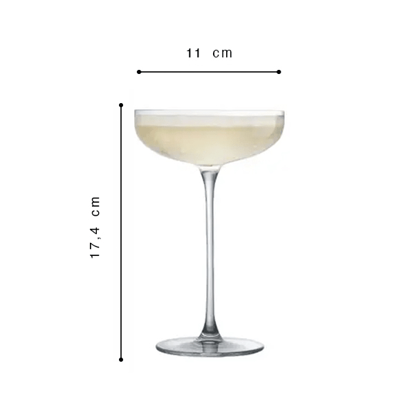 Nude Savage Coupe Glas 2er-Pack