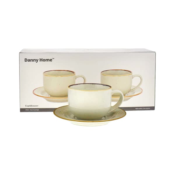 Danny Home Set de tasses Shiny Pistachio 22cl 6 pièces
