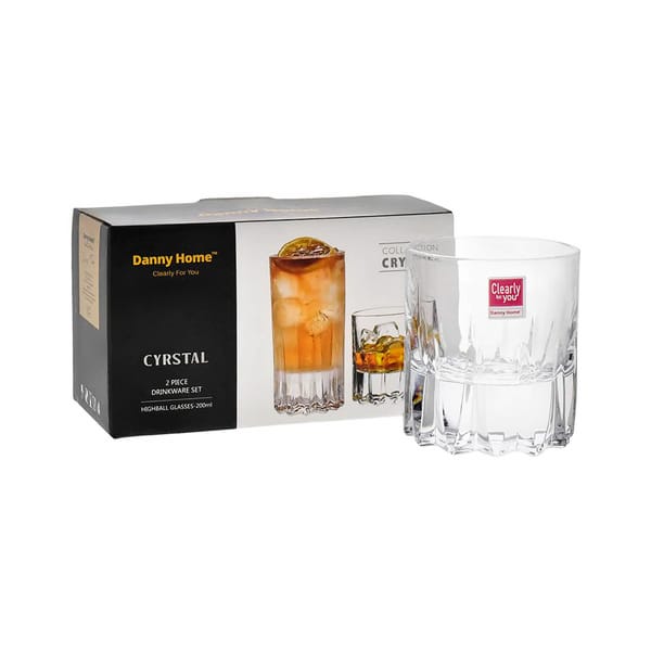 Danny Home Crystal Tumbler 20cl, pack de 2