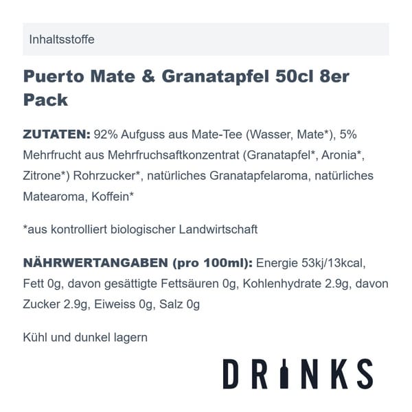 Puerto Mate & Grenade 50cl Pack de 8