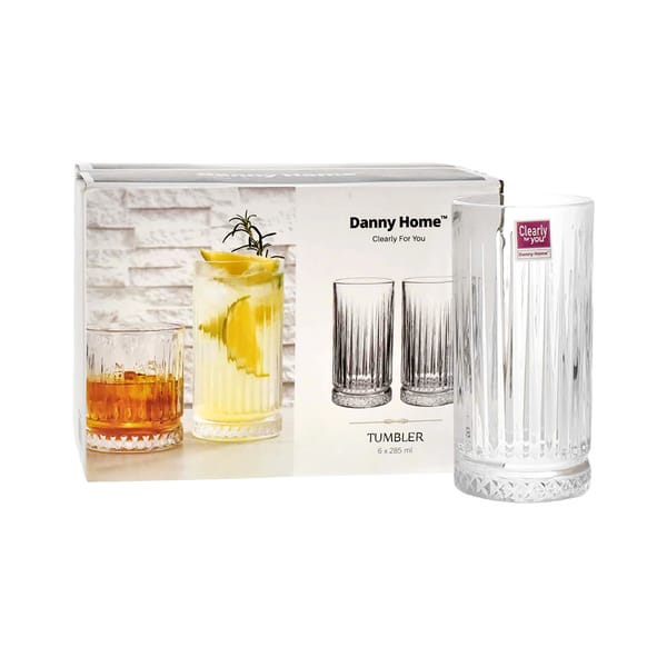 Danny Home Tumbler Glas 28.5cl, 6er-Pack