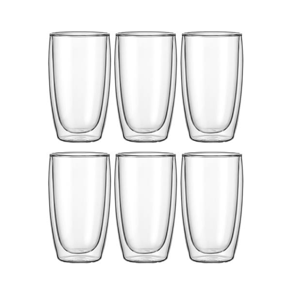 Bodum Pavina verre double paroi 45cl, Pack de 6