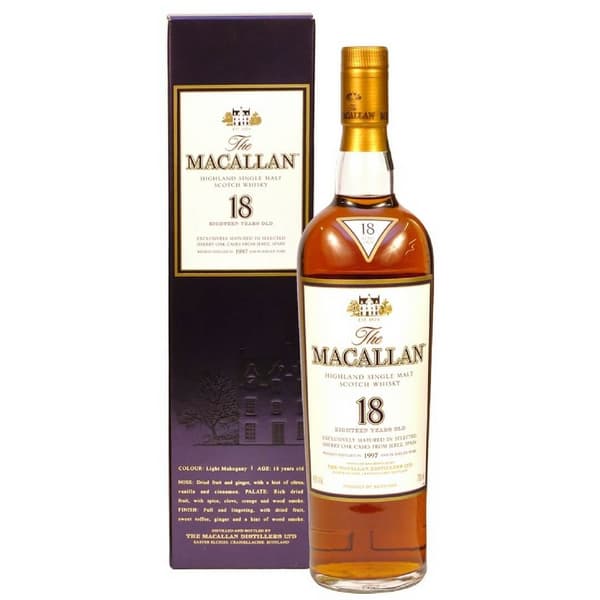 The Macallan 18 Years Sherry Oak Single Malt Whisky 70cl