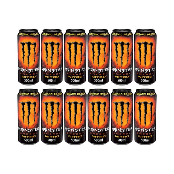 Monster Energy Drink Nitro Cosmic Peach 50cl Pack de 12