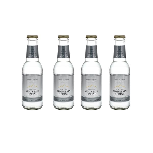 Swiss Mountain Spring Dry Tonic Water 20cl Pack de 4