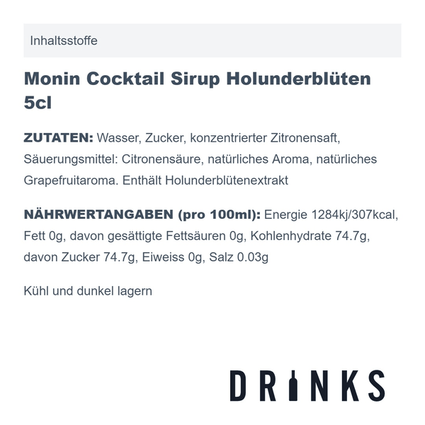 Monin Cocktail Sirup Set 25cl