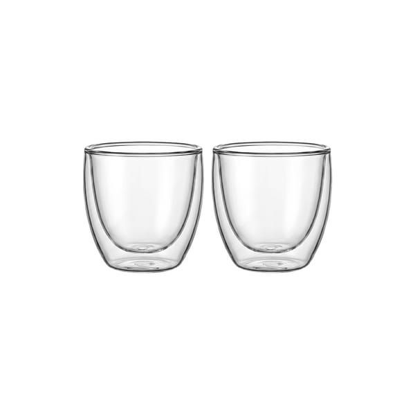 Bodum Pavina Doppelwandiges Glas 8cl, 2er-Pack