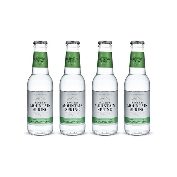 Swiss Mountain Spring Tonic Water Rosemary 20cl Pack de 4