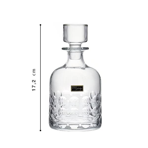 RCR Crystal Da Vinci Bubble Whisky Decanter 80cl