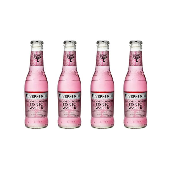 Fever-Tree Raspberry & Rhubarb Tonic Water 20cl, 4er-Pack