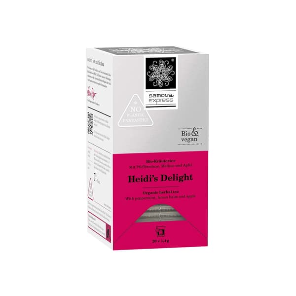 Samova Heidi's Delight Express Bio Kräutertee Box mit 20 Teebeutel
