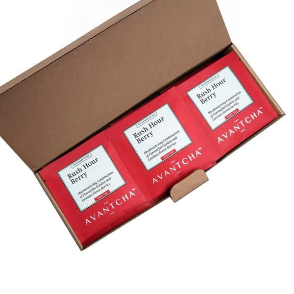 Avantcha Rush Hour Berry Fruit Tea Box avec 100 sachets de thé