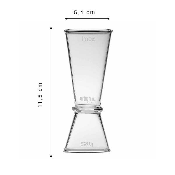 Jigger/Barmass Verre 2.5/5cl