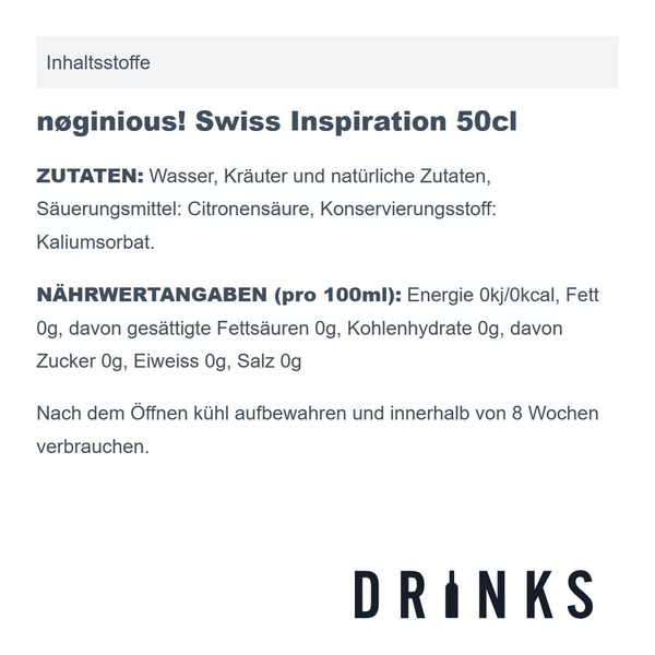 nøginious! Swiss Inspiration 50cl