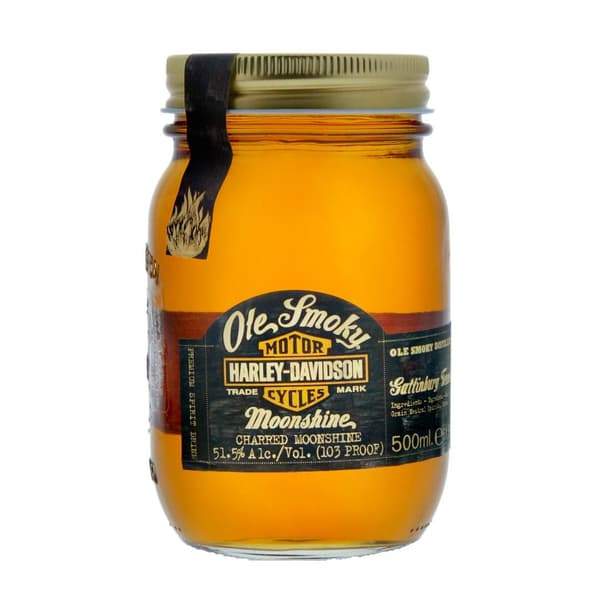Ole Smoky Harley Davidson Charred Moonshine Whisky 50cl