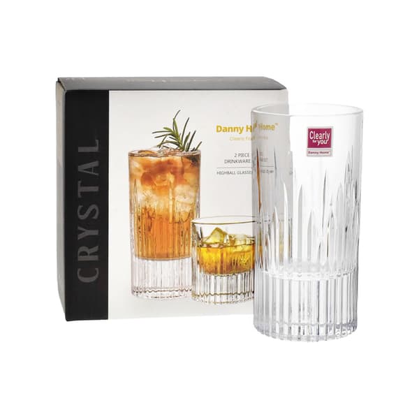 Danny Home Crystal Arch Cut Highball Glas 31cl 2er-Set