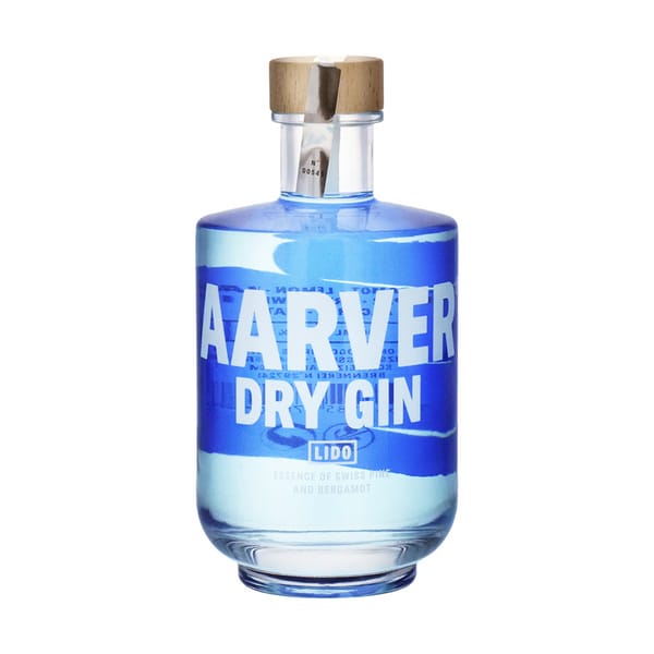 Aarver Lido Dry Gin with Essence of Swiss Pine and Bergamot 50cl
