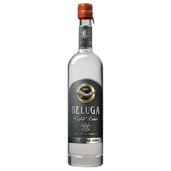 Beluga Vodka Gold Line Set mit Gläser 70cl
