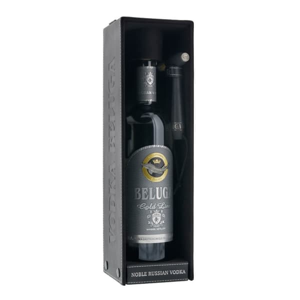 Beluga Vodka Gold Line 70cl mit Lederbox
