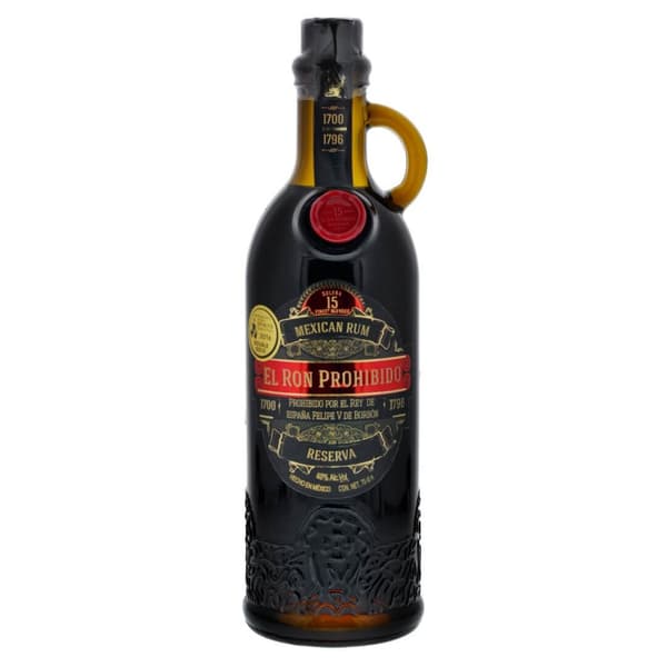 El Ron Prohibido 15 Years Old Solera Finest Blended Mexican Rum Reserva 70cl