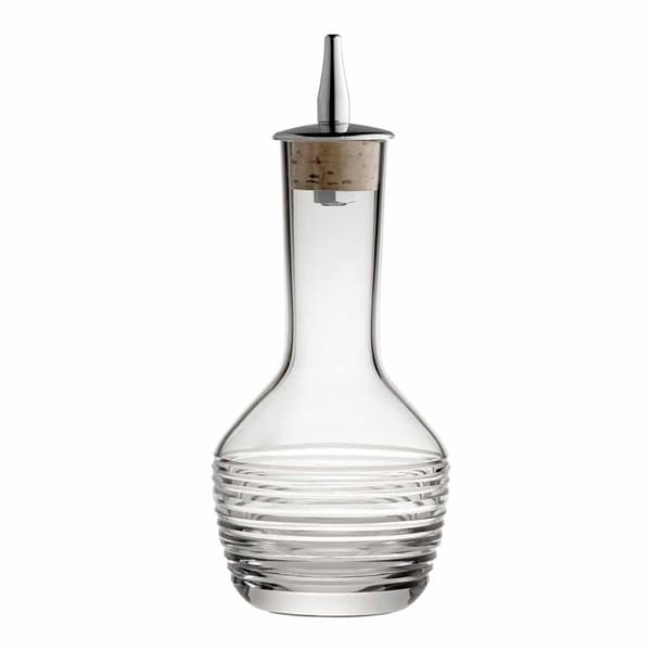 Bitterflasche mit horizontalem Schliff und Ausgiesser 9cl