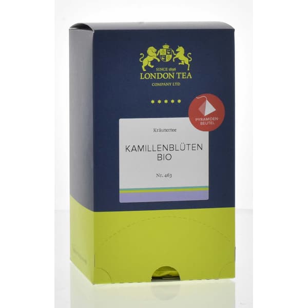 London Tea infusion de fleurs de camomille avec 25 sachets pyramidaux