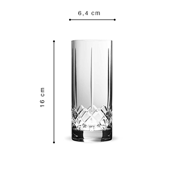 Ginza Tall Cuts Verre Highball 35cl, Pack de 6