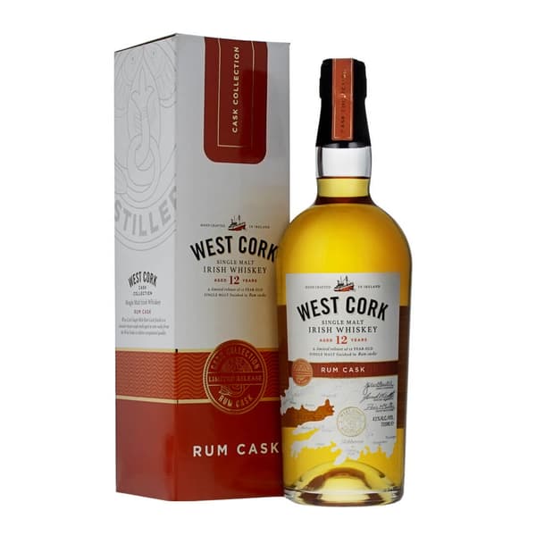 West Cork 12 Years Rum Cask Whiskey 70cl