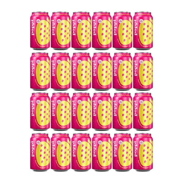 Poppi Strawberry Lemon Soda 33cl Pack de 24
