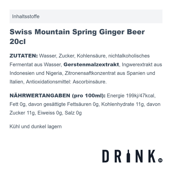 Langatun White Bio Rum 1616 70cl mit 8x Swiss Mountain Spring Ginger Beer