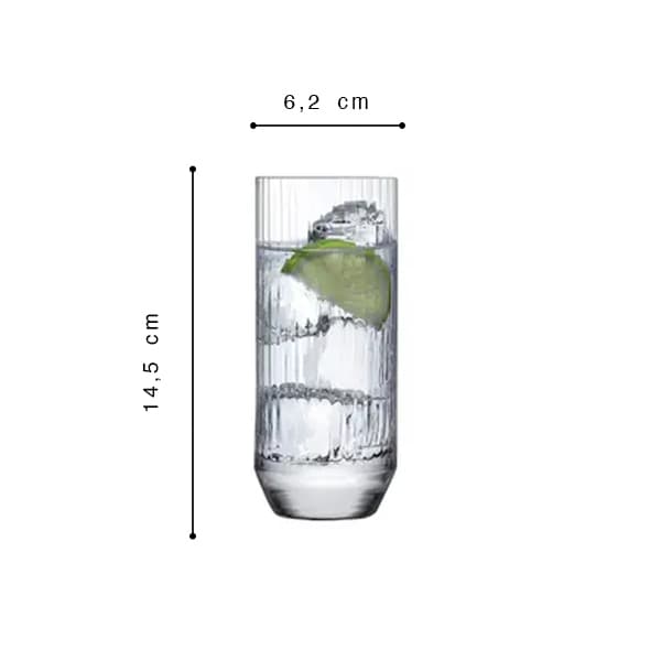 Nude Big Top High Ball Glas 30cl 4er-Pack