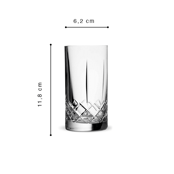 Ginza Tall Cuts Wasserglas 24cl, 6er-Pack