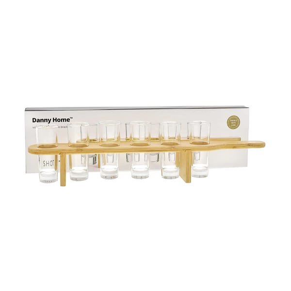 Danny Home Tequila-Servier-Set mit 6 Shotgläser 5cl