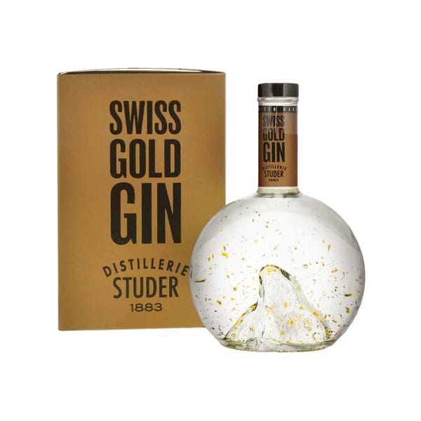 Studer Swiss Gold GIN mit echtem Goldflitter, 24 Karat, 150cl