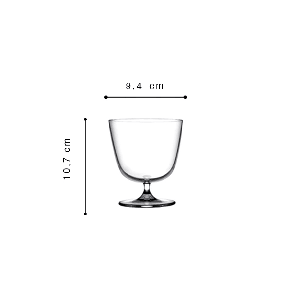 Nude Bar Giani Cocktail Glas kurzstielig 4er-Pack