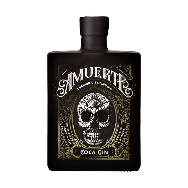 Amuerte Coca Leaf Gin Black Edition 70cl