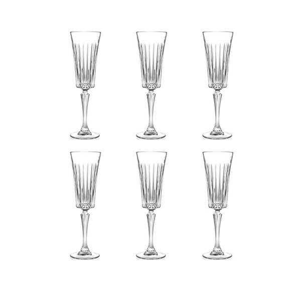 RCR Style Timeless Champagne Flute, 6er-Pack