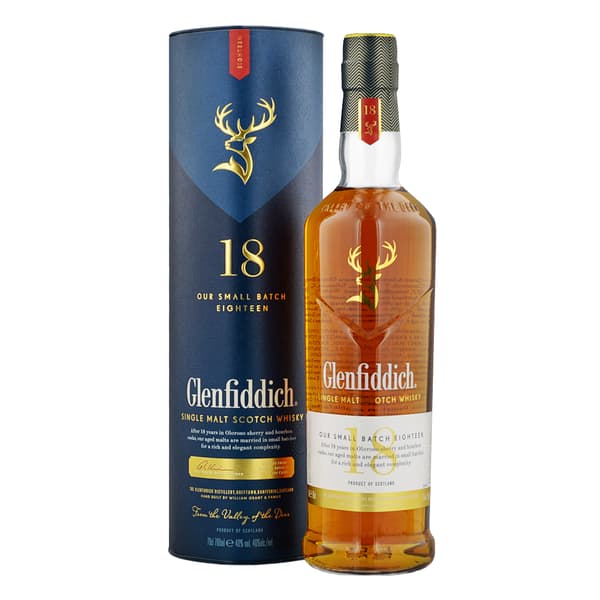 Glenfiddich 18 Years Single Malt Whisky 70cl New Design