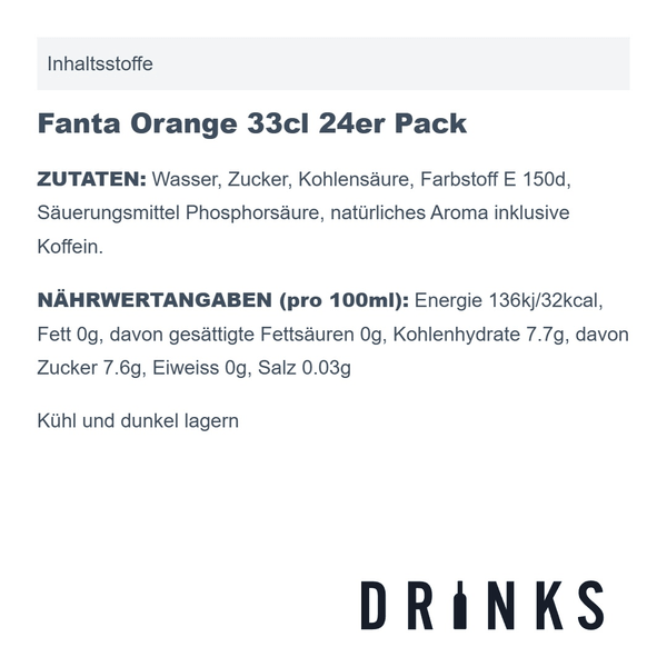 Fanta Orange 33cl 24er Pack