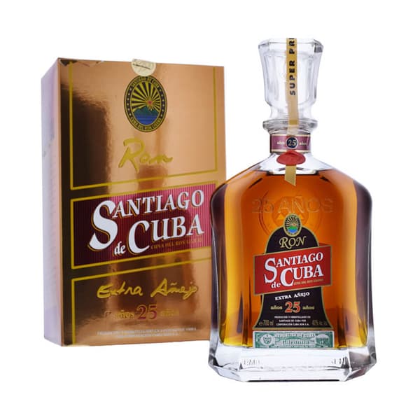 Santiago de Cuba Extra Añejo 25 Years Rum 70cl