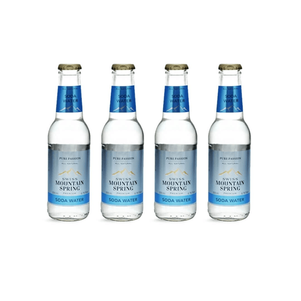 Swiss Mountain Spring Soda Water 20cl 4er Set