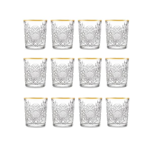 Libbey Hobstar D.O.F. Glas mit Goldrand 35.5cl, 12er-Pack