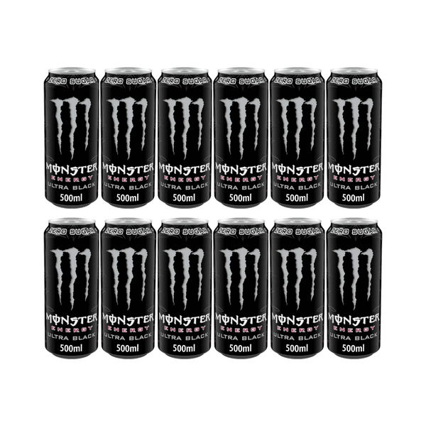 Monster Energy Drink Ultra Black Sugarfree 50cl 12er Pack